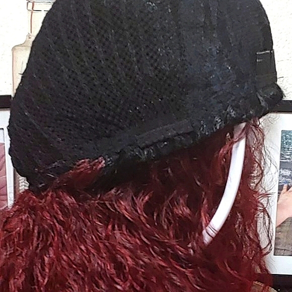 Outre Converti-Cap Half-Wig: Pina Curl Ada (Color Available: DR Red Velvet) - Picture 12 of 14